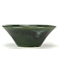 Pot à bonsaï rond vert par Terahata Satomi Mazan - 195 x 195 x 75 mm