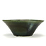 Pot à bonsaï rond vert par Terahata Satomi Mazan - 195 x 195 x 75 mm