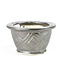 Maceta redonda de bronce esmaltado para bonsái Sa Ra Ku - 107 x 107 x 58 mm