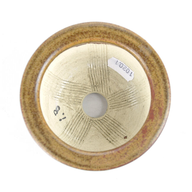 Pot à bonsaï rond marron Sa Ra Ku - 110 x 110 x 55 mm