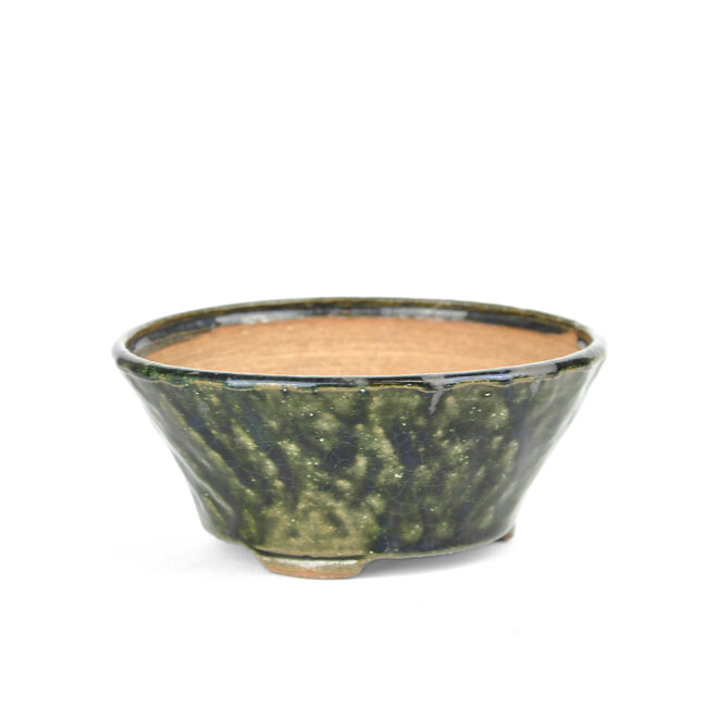 Ronde groene Bonsai bonsai pot - 122 x 122 x 55 mm