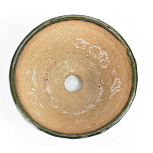 Pot à bonsaï bonsaï rond vert - 122 x 122 x 55 mm