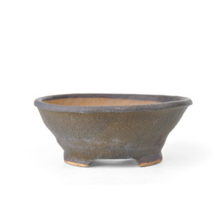 Bonsai 112 mm round brown bonsai pot by Bonsai, Japan