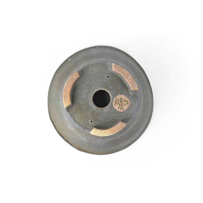 Pot à bonsaï rond marron - 112 x 112 x 45 mm