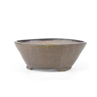 Bonsai Pot à bonsaï rond marron 123 mm par Bonsai, Japon
