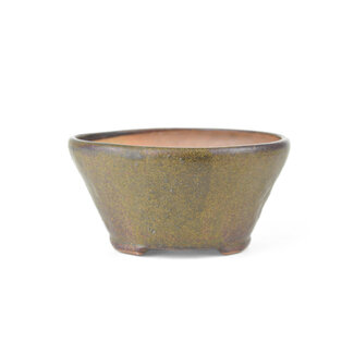 Bonsai Pot à bonsaï rond marron 106 mm par Bonsai, Japon