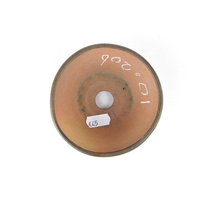 Pot à bonsaï rond marron - 106 x 106 x 60 mm