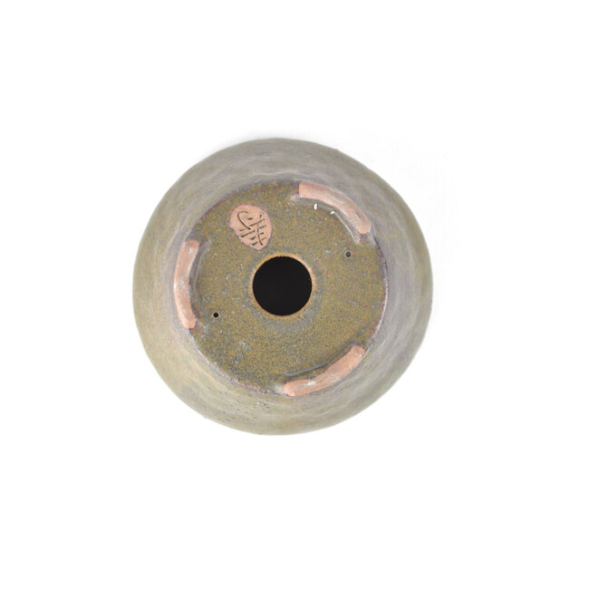 Pot à bonsaï rond marron - 106 x 106 x 60 mm