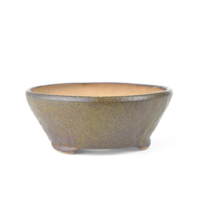 Ronde bruine Bonsai bonsai pot - 116 x 116 x 45 mm