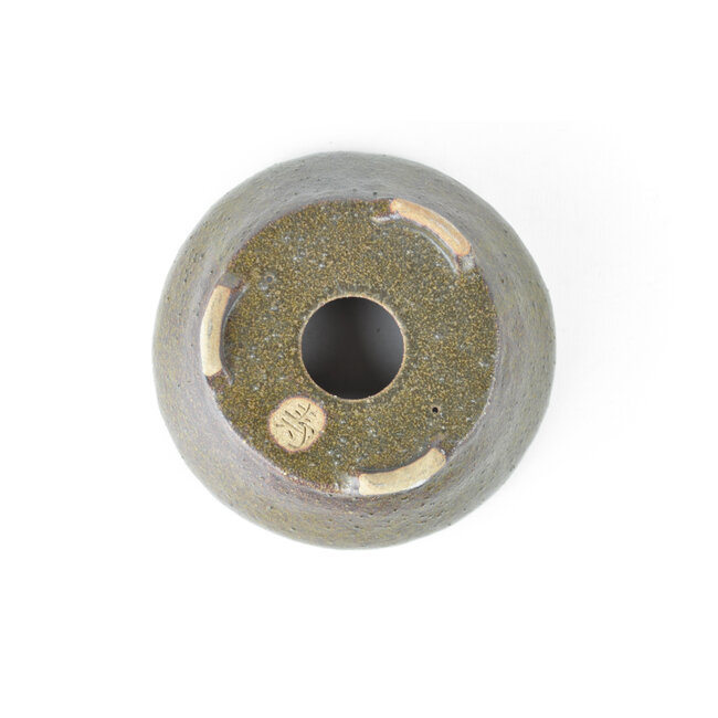 Pot à bonsaï rond marron - 116 x 116 x 45 mm