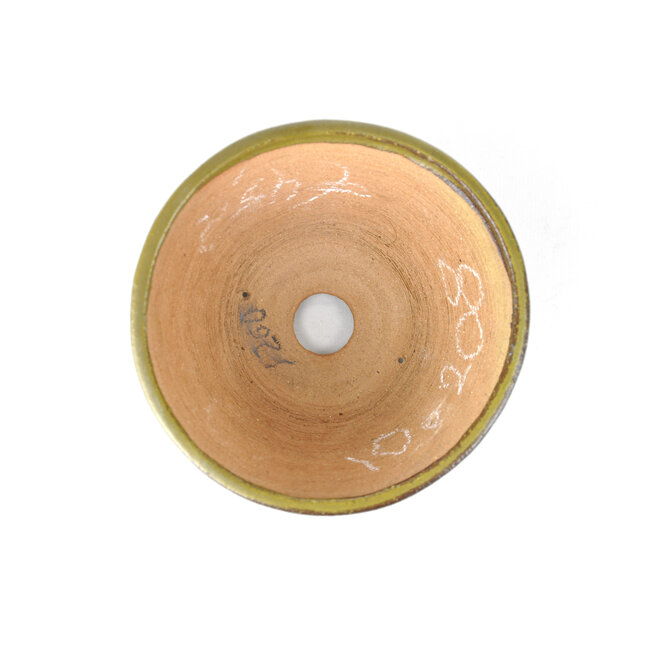 Round green Bonsai bonsai pot - 122 x 122 x 60 mm