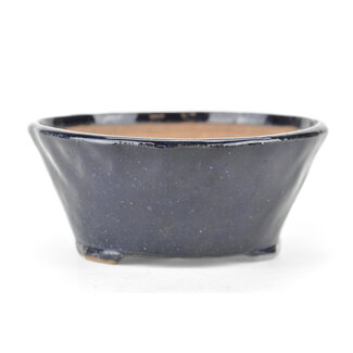 Bonsai 119 mm round blue bonsai pot by Bonsai, Japan