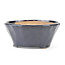 Round blue Bonsai bonsai pot - 119 x 119 x 50 mm