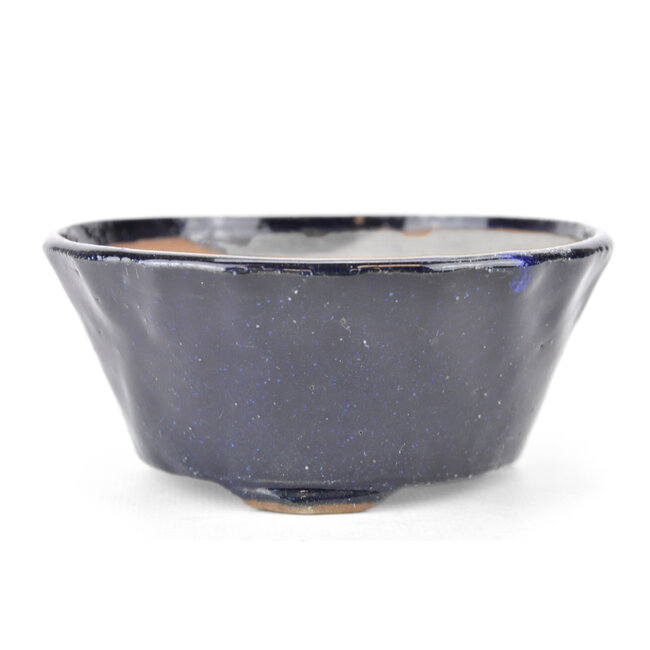 Ronde blauwe Bonsai bonsai pot - 119 x 119 x 50 mm