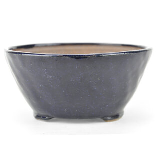 Bonsai 125 mm round blue bonsai pot by Bonsai, Japan