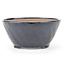 Round blue Bonsai bonsai pot - 125 x 125 x 60 mm