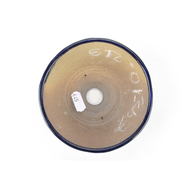 Vaso per bonsai rotondo blu bonsai - 125 x 125 x 60 mm