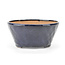 Round blue Bonsai bonsai pot - 112 x 112 x 55 mm