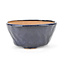 Round blue Bonsai bonsai pot - 112 x 112 x 55 mm