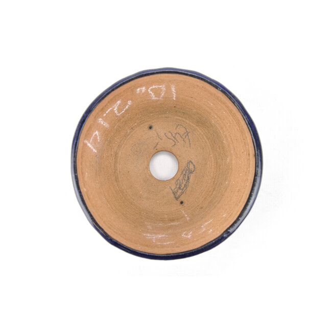 Pot à bonsaï rond bleu Bonsaï - 112 x 112 x 55 mm