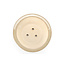 Pot à bonsaï rond beige - 130 x 130 x 55 mm
