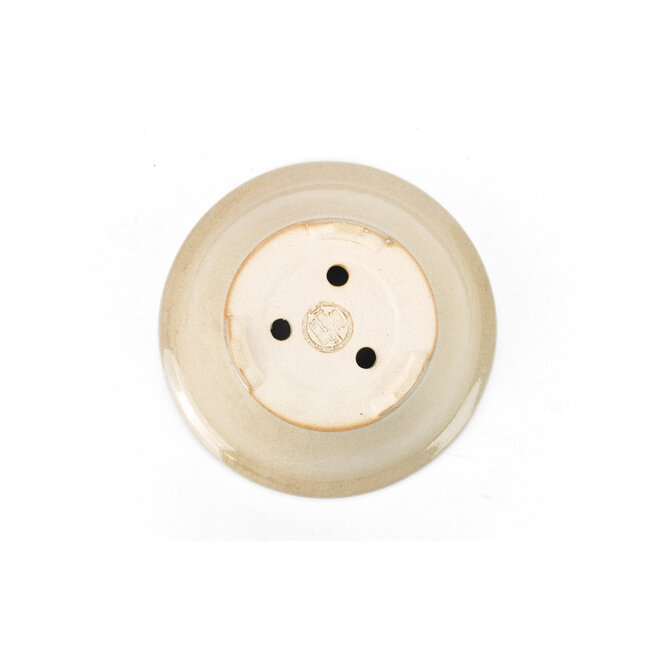 Maceta de bonsai beige redonda - 130 x 130 x 55 mm
