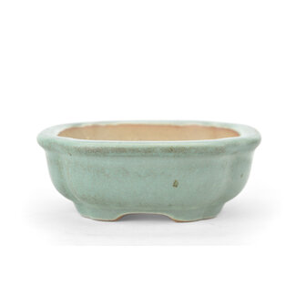 Other China 109 mm square turquoise blue pot from China