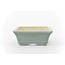 Rectangular light blue bonsai pot - 140 x 102 x 40 mm