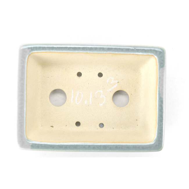 Maceta de bonsai rectangular azul claro - 140 x 102 x 40 mm