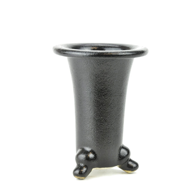 Black fukiran pot - 114 x 114 x 160 mm