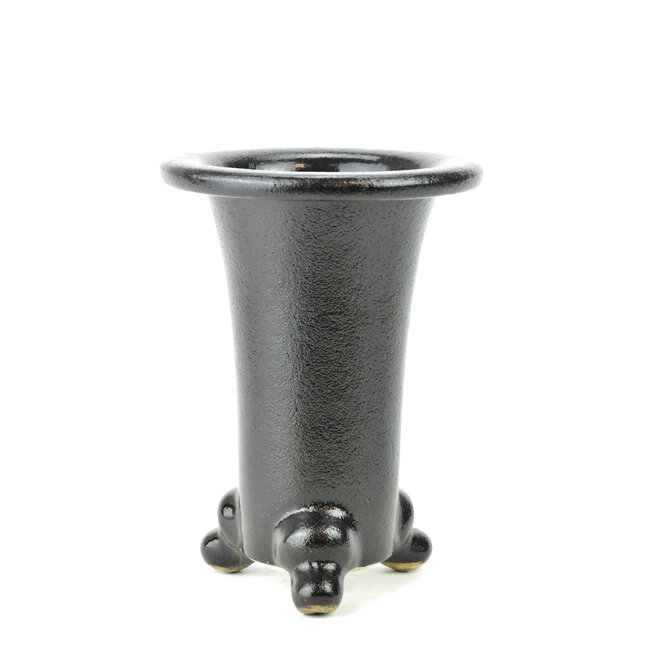 Black fukiran pot - 114 x 114 x 160 mm