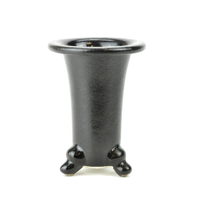 Black fukiran pot - 114 x 114 x 160 mm