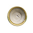 Pot à bonsaï rond jaune par Terahata Satomi Mazan - 190 x 190 x 78 mm