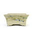 Maceta rectangular para bonsáis multicolor de Terahata Satomi Mazan - 160 x 135 x 63 mm