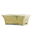 Rechthoekige beige bonsaipot van Terahata Satomi Mazan - 160 x 137 x 62 mm