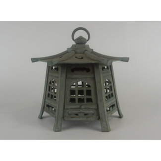Japanische antike Metalllaterne Kumori Tsuridōrō 27 cm