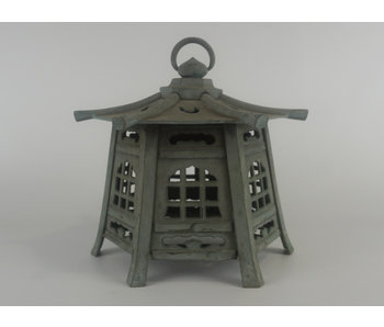 Farolillo japonés antiguo de metal Kumori Tsuridōrō 27 cm