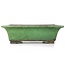 Pot à bonsaï rectangulaire vert par Shuhou - 315 x 250 x 100 mm