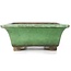 Pot à bonsaï rectangulaire vert par Shuhou - 315 x 250 x 100 mm