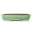 Pot à bonsaï rectangulaire vert par Shuhou - 352 x 260 x 65 mm