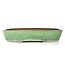 Rectangular green bonsai pot by Shuhou - 352 x 260 x 65 mm