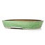 Rectangular green bonsai pot by Shuhou - 352 x 260 x 65 mm