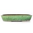 Maceta de bonsai verde rectangular de Shuhou - 352 x 260 x 65 mm