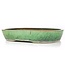 Rectangular green bonsai pot by Shuhou - 352 x 260 x 65 mm