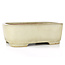 Rectangular beige bonsai pot by Yamafusa - 317 x 240 x 113 mm