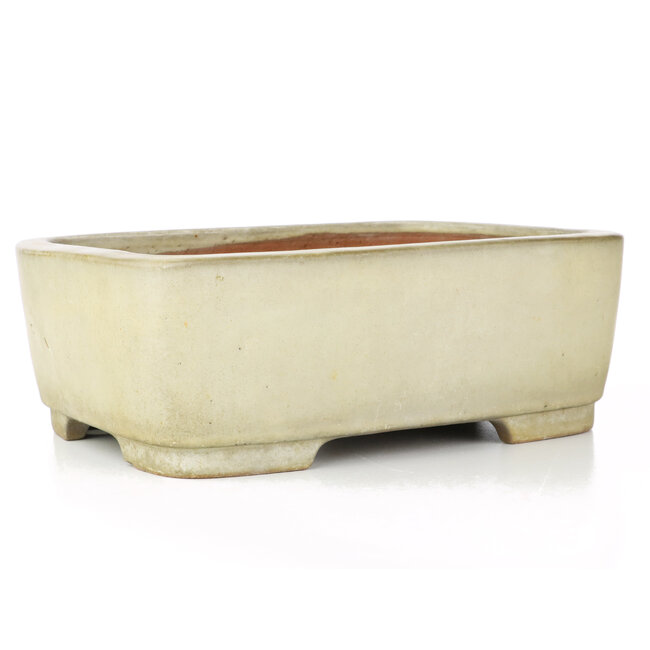 Vaso bonsai rettangolare beige di Yamafusa - 317 x 240 x 113 mm