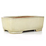 Rectangular beige bonsai pot by Yamafusa - 317 x 240 x 113 mm