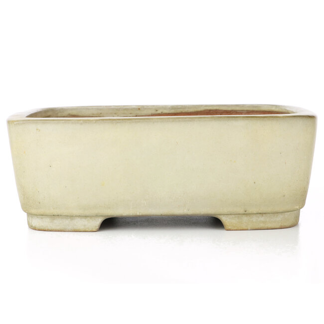 Vaso bonsai rettangolare beige di Yamafusa - 317 x 240 x 113 mm