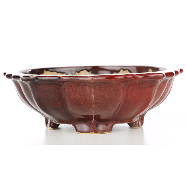 Round pot in lotus shape