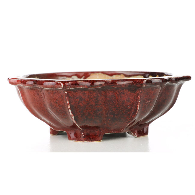 Pot rond en forme de lotus